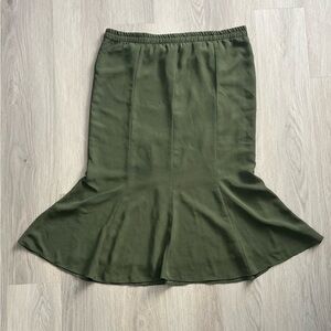 Olive Green Women's Skirt